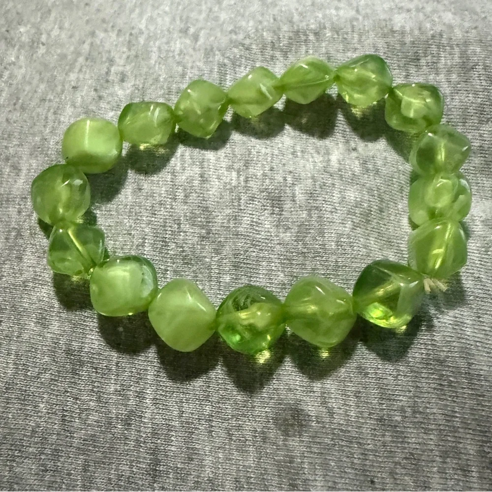 Green Beaded Bracelet